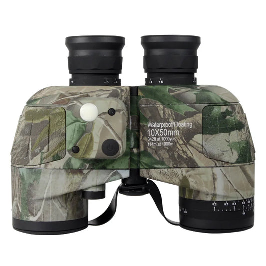 Professional Marine Binoculars 10x50 Nitrogen Waterproof Compass Rangefinder For Hunting Telescope High Power Hiking