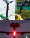Bicycle Rear Light 500mAH USB Rechargable LED Lamp Bike Tail Light Safety Warning Seatpost Riding Cycling Taillight