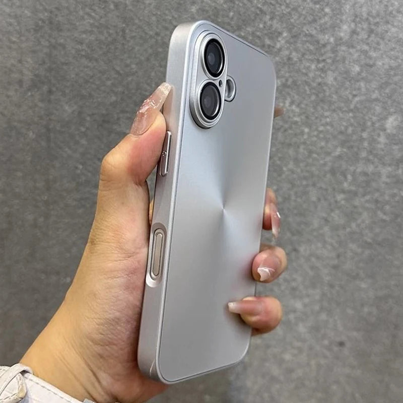 Luxury Laser Aurora CD Pattern Matte Case For iPhone 17 Pro Max 17 Air 16 15 14 Shockproof Armor Hard Cover