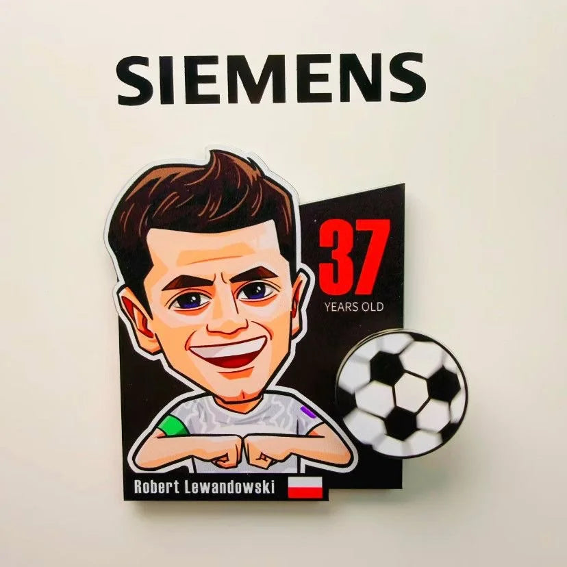 2026 Soccer Rotating Fridge Magnet Football Fan Souvenir Home Decor