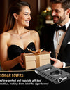 Cigar Cutter,5 in 1 Cigar Cutter Set,Built-in Cigar V Cutter, Flat Cutter, Cigar Punch, Cigar Draw Enhancer and Cigar Holder