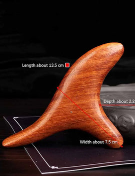 1 PC Neck Foot Wood Trigger Point Massage Gua Sha Tools,Home Gym Professional Wooden Therapy Massage Tool for Back Leg Hand Face