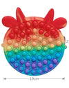 Cute Bag Pops Finger Toys Its Reliver Stress Toy Rainbow Push Bubble Popp Antistress Sensory Toy Cartoon Kawaii Pop Toys