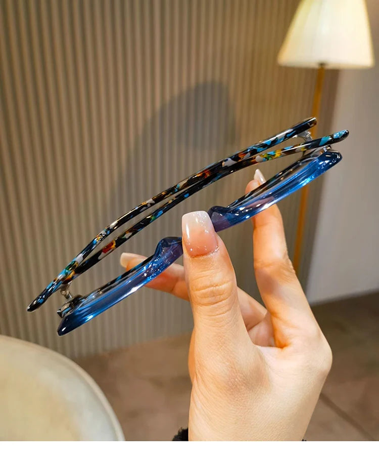 Luxury Acetate Spectacle Frame Fashion Retro Square Eyeglasses Optical Prescription Frames