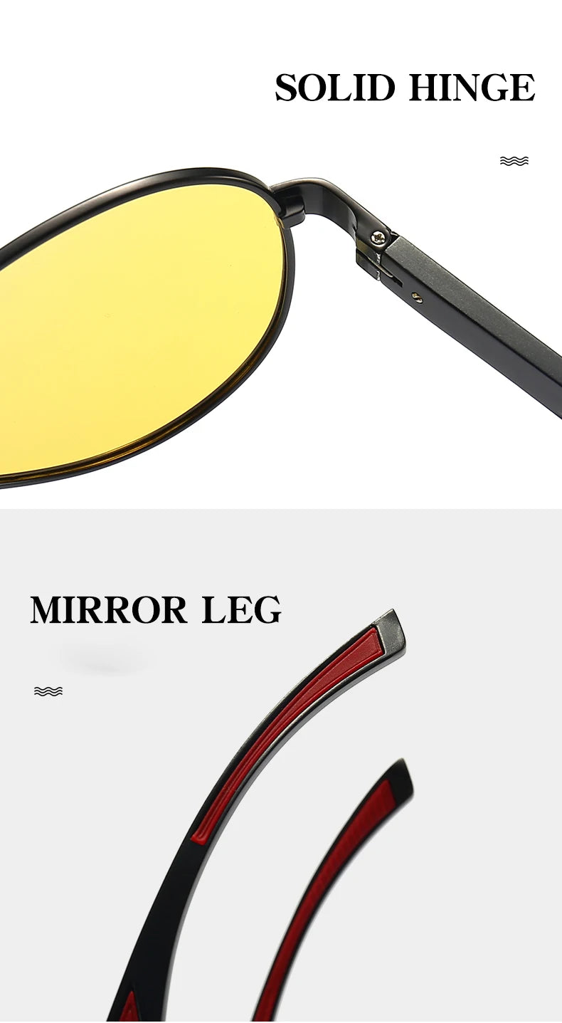 Pilot Photochromic Polarized UV400 Day Night Vision Driving Sunglasses for Men Women