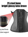 25 Steel Bones Latex Waist Trainer Corset Shapewear Slimming Belly Women Body Shaper Modeling Strap Reductive Girdle