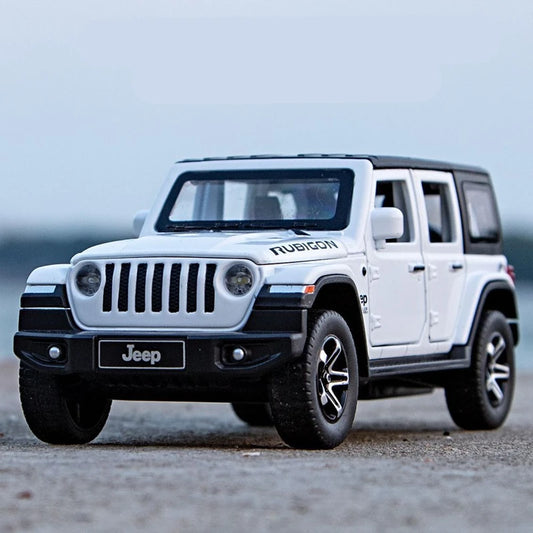 1:32 Jeeps Wrangler Rubicon Alloy Car Model Diecasts Metal Off-road Vehicles Car Model Simulation Sound and Light Toys Gift