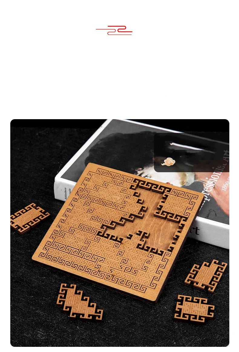 Wooden Brain Teaser Puzzle Game
