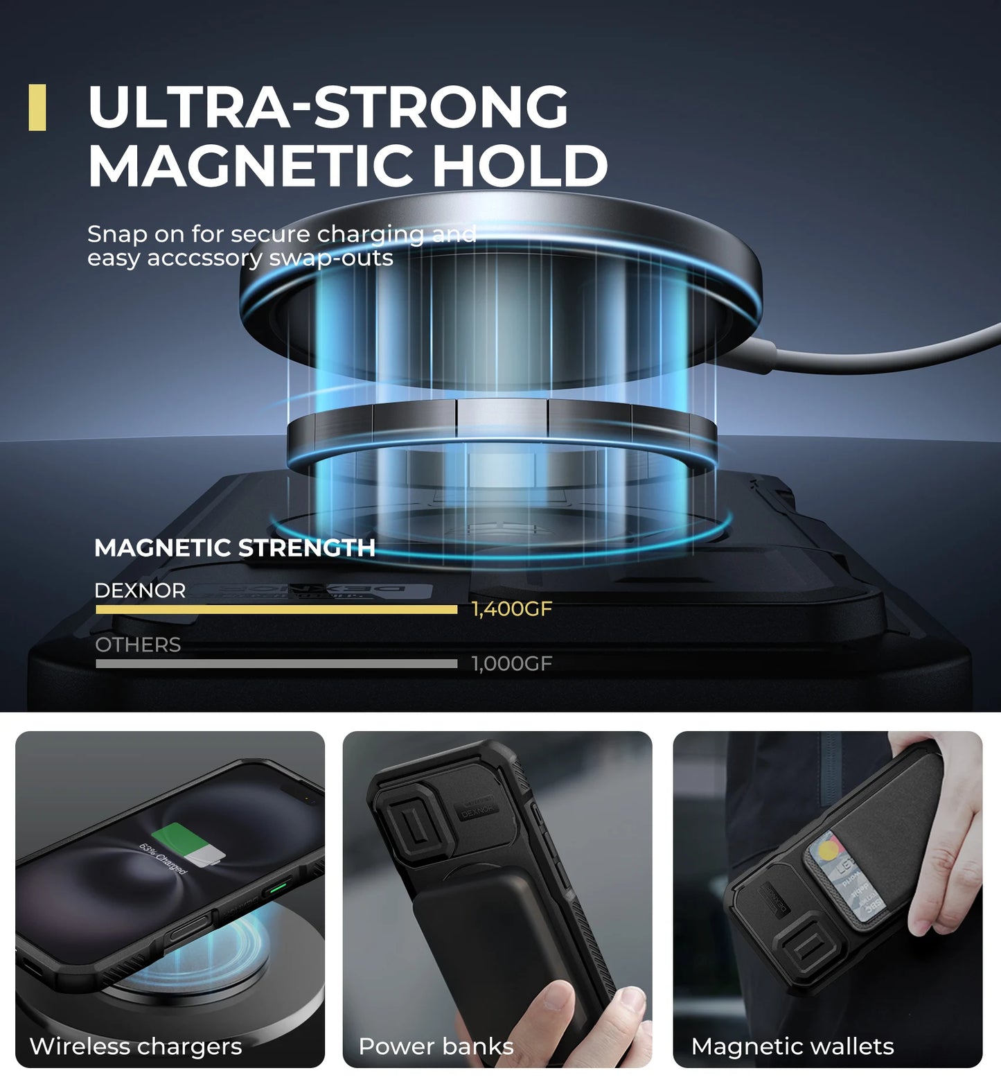 For iPhone 16 Compatible MagSafe Case with Slide Camera Cover and Adjustable Kickstand Shockproof Bumper Slim Protective Case