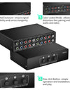 3 in 1 Out Component AV Video Switch Box, Composite 3 RCA AV Switcher AV Splitter Ypbpr for Monitors for PS2 PS3 PS4