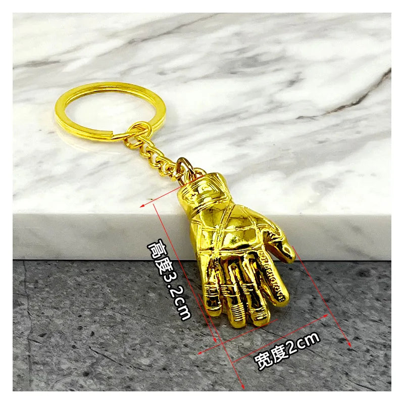 Football Trophy Metal Keychain Soccer Fan Collectible Pendant Gift