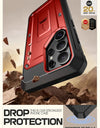 For Samsung Galaxy S25 Ultra Case UB Pro Full-Body Dual Layer Rugged Belt-Clip Phone Case with Built-in Screen Protector