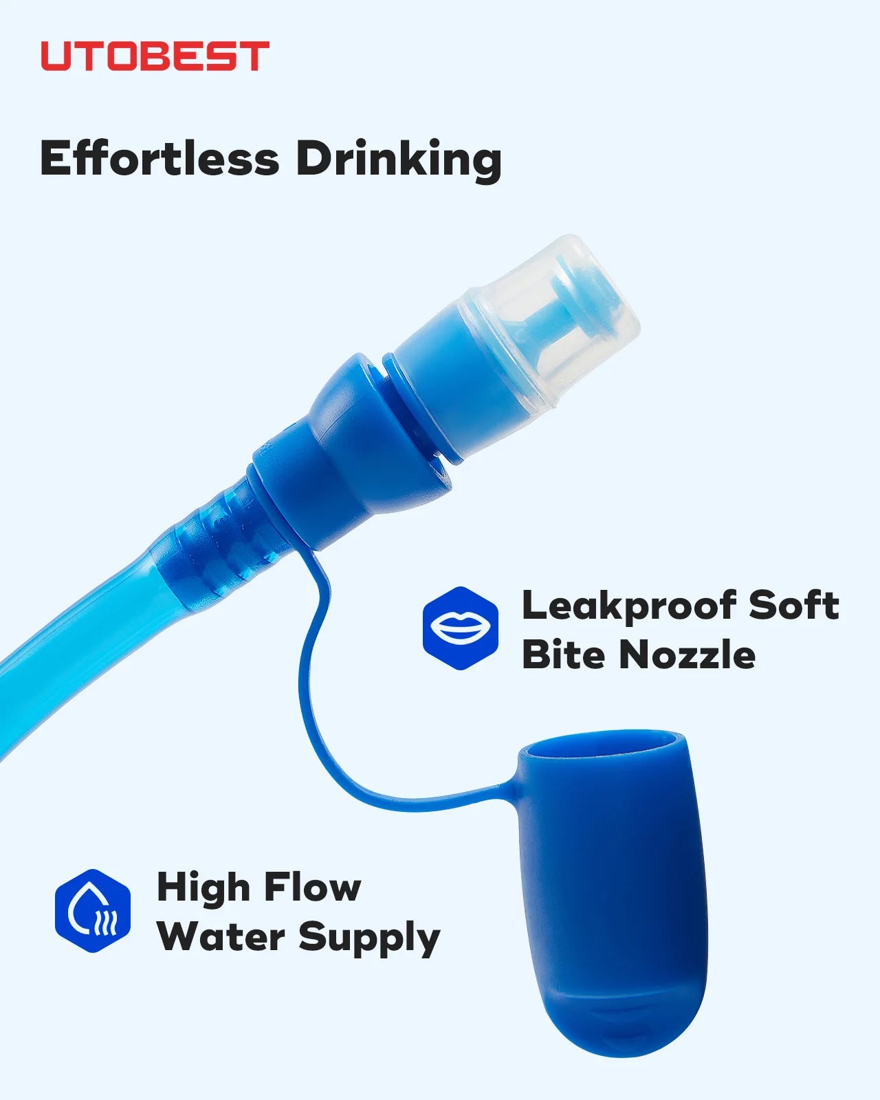 1L/1.5L/2L/3L Hydration Bladder Water Reservoir Water Bag BPA Free for Running Cycling Hiking