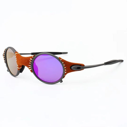 Polarized UV400 Cycling Sunglasses – Silver Metal Frame Fishing Riding Bicycle Eyewear