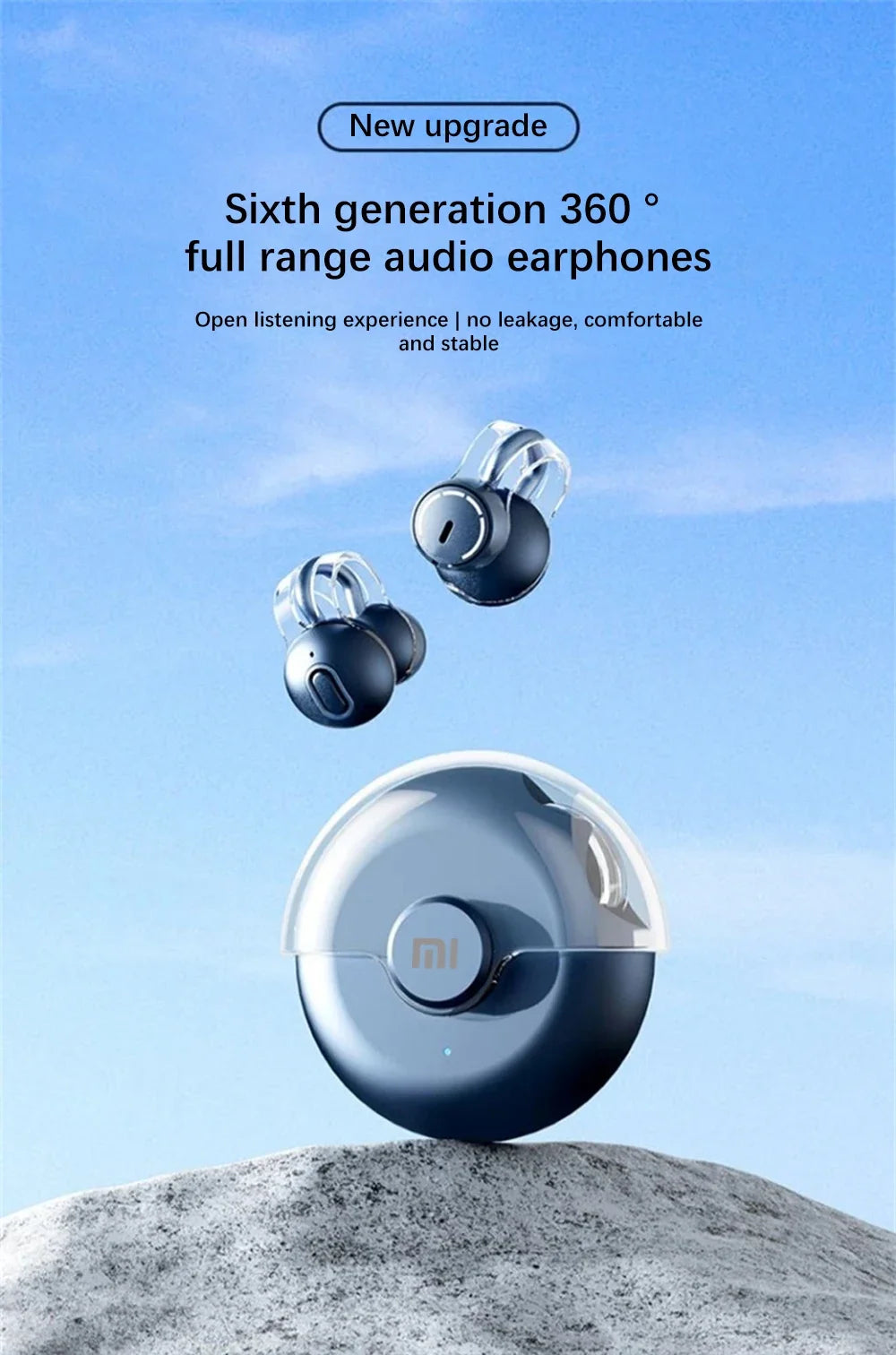 XIAOMI S36 Bluetooth Earphone 360°ACS True Wireless earbuds EarClip Open Ear Sport Stereo Headset Built-in Mic For Phone