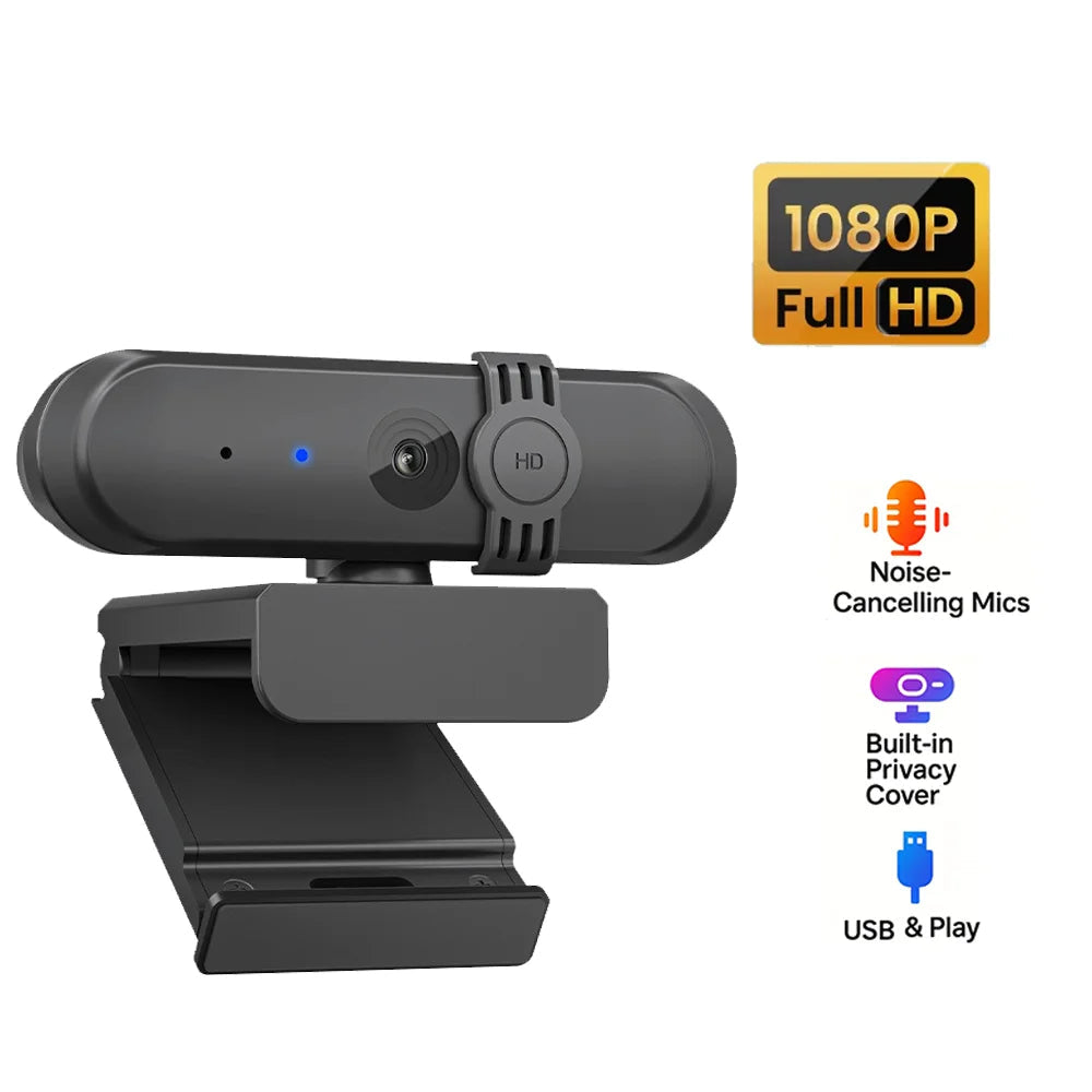 Webcam 1080P Web Camera Mini Usb Web Cam for Pc for Live Streaming  Conference Video Call for Laptop Pc Computer with Microphone