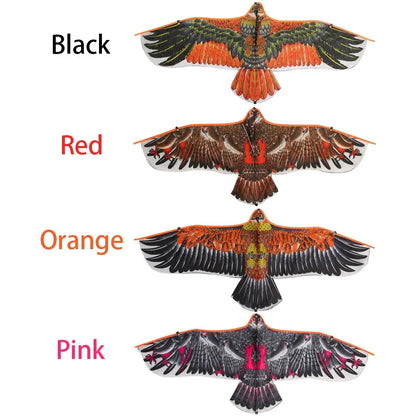 1.1m Eagle Kite With 30 Meter Kite Line Large Plane Eagle Flying Bird Kites Children Best Gift Family Trips Garden Outdoor