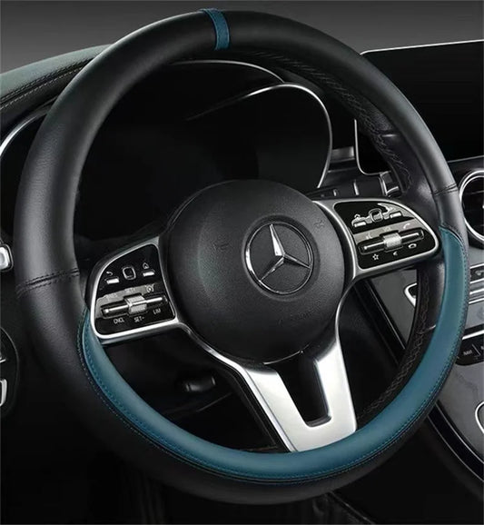 Universal Microfiber Leather Car Steering Wheel Cover 37CM 38CM
