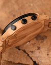 Wood Watch Calendar Multifunctional Fashion Wrist Quartz Customizable Engraving
