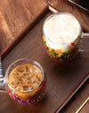1/2/4PCS Double Wall Clear Glass Coffee Mugs Double Insulated Glass Cup For Hot Cold Beverages Cappuccino Espresso Cup