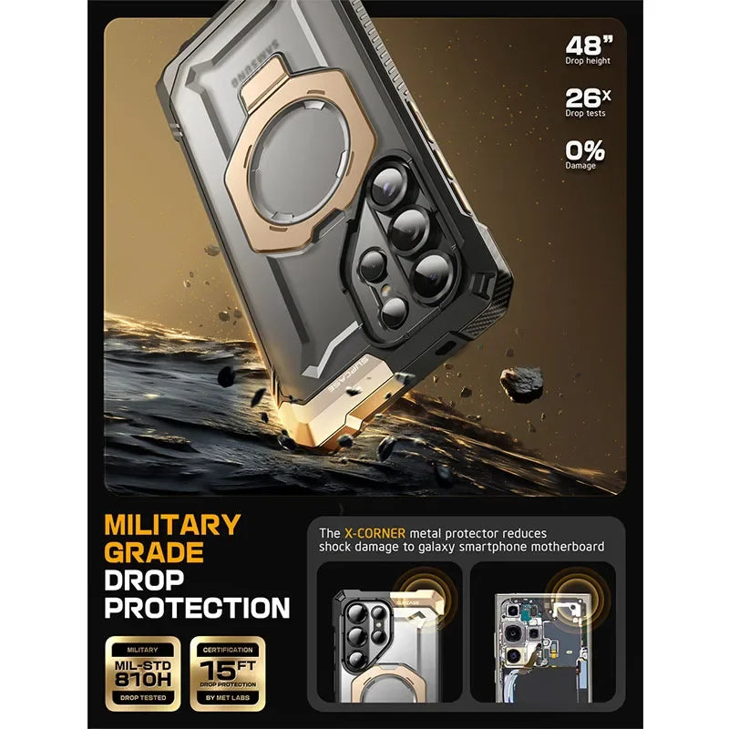 For Samsung Galaxy S25 Ultra Case 6.9" 2025 SUPCASE UB Grip Anti-Scratch Heavy Duty Rugged  Phone Case with Kickstand