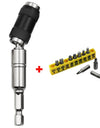 1/4"Hex Magnetic Pivoting Drill Bit Quick Change Drive Guide Drill Pivoting Bit Holder for Tight Spaces Magnetic Bit Tip Holder