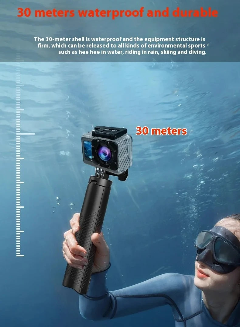 5K Magnetic Action Camera with Dual Touch Screen 4K60FPS 6-Axis EIS Waterproof Sports Camera for Cycling Vlog