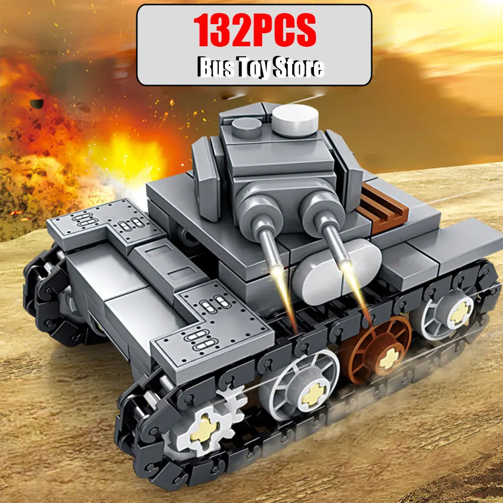 Aircraft Tank Aircraft Carrier MODERN EOLIPMENT MODERN WAR INFORMATION WW2 Military Model Building Blocks Bricks for Boy