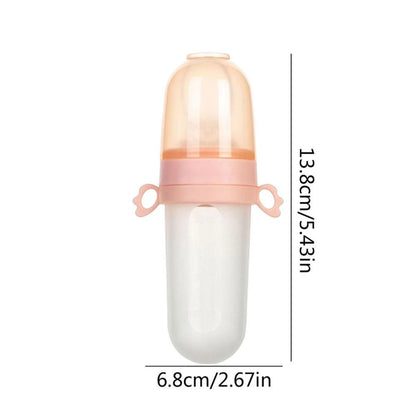 2 in1 Baby Silicone Pacifier Fruit Feeder Food Spoon Infant Fresh Fruit Feeder Rice Paste and Cereals  Baby supplies BPA Free