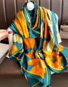 Women Summer Silk Scarves Shawl Lady Wrap Soft Female Echarpe Designer Beach Stole Bandana foulard muffler
