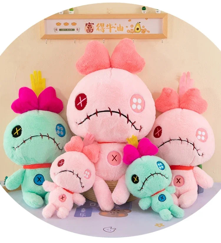 Oversize 100cm Disney Stitch Little Monster Friends Plush Toys Scrump Cartoon Soft Stuffed Dolls Plush Pillow Kids Birthday Gift