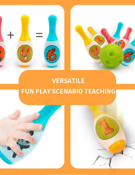 Bowling Set Education Toys For s s Animal Number Learning  Indoor Outdoor Sports Games Toys for s  Gift
