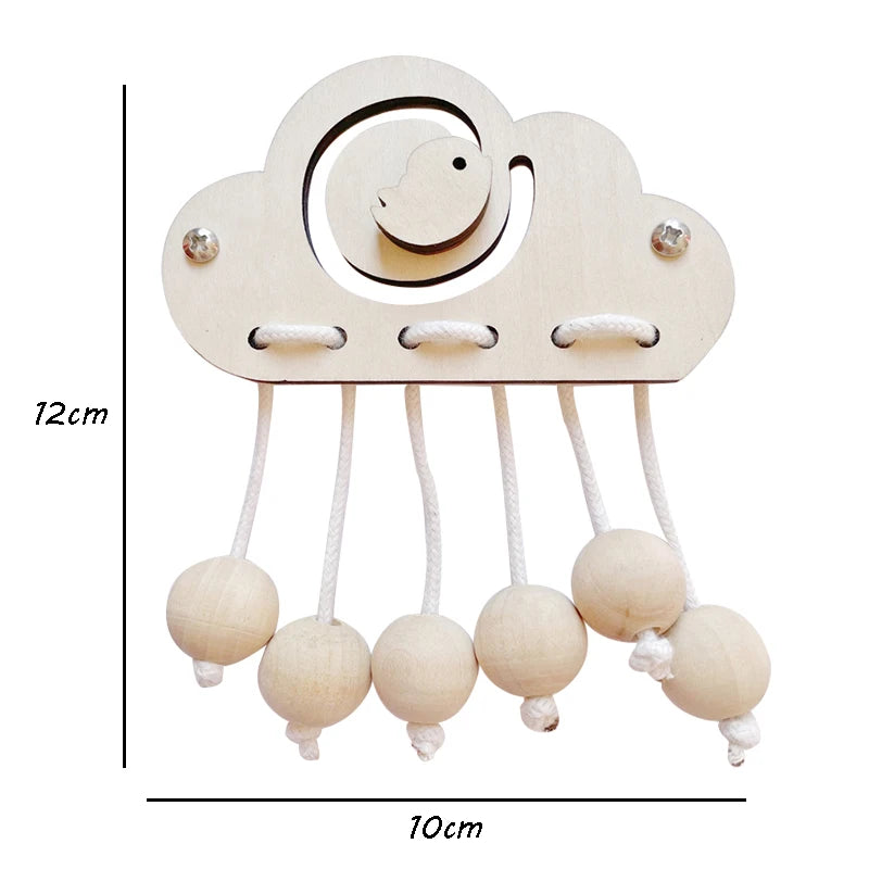 Montessori Busy Board DIY Accessories Wooden Toys Busyboard  Fine Motor Skills Activity Board Educational Toys for
