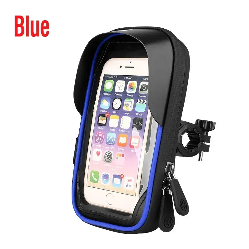 Bicycle Motorcycle Waterproof 360° Rotation Front Frame Phone Holder Easy Universal Navigation Smartphone Bracket For All Phones