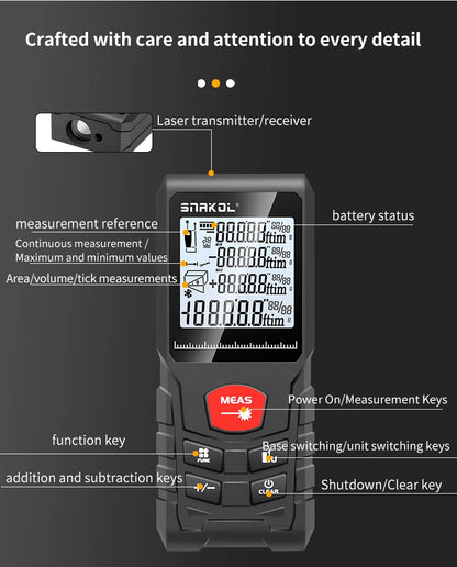 Laser Distance 50M/100M/120M Laser Rangefinder Profesional Distance Meter Laser Range Finder Building Ruler Test Tool