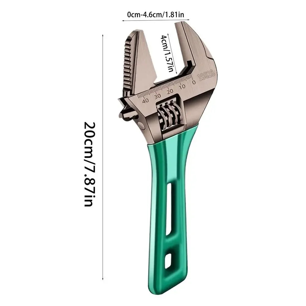 Adjustable Stubby Wrench Wide Opening Alloy Steel Forged Wrench With Short Handle Spanner Tools For Home Garage Workshop