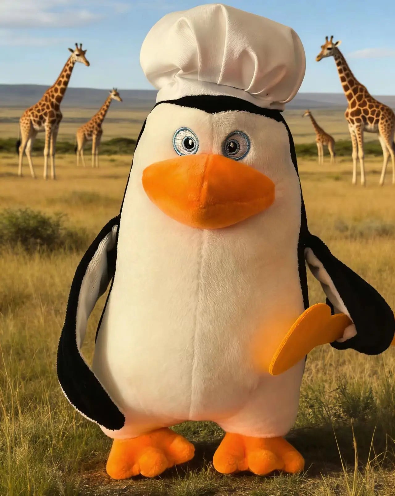 Cute Penguin Plush Toy Soft Stuffed Animal Pillow