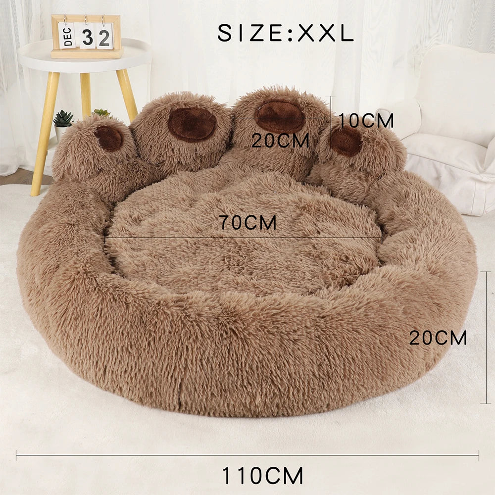 Winter Plush Pet Sofa Bed for Dogs and Cats