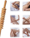 Wood Roller for Stomach Cellulite, Wooden Therapy Massage Tools for Body Shaping,Wood Rolling Massage Stick for Back Pain Relief