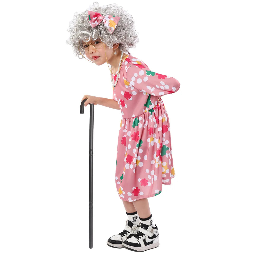 Party Performance Costumes Grandma Cosplay Role-playing Costumes Halloween Children Performance Costumes