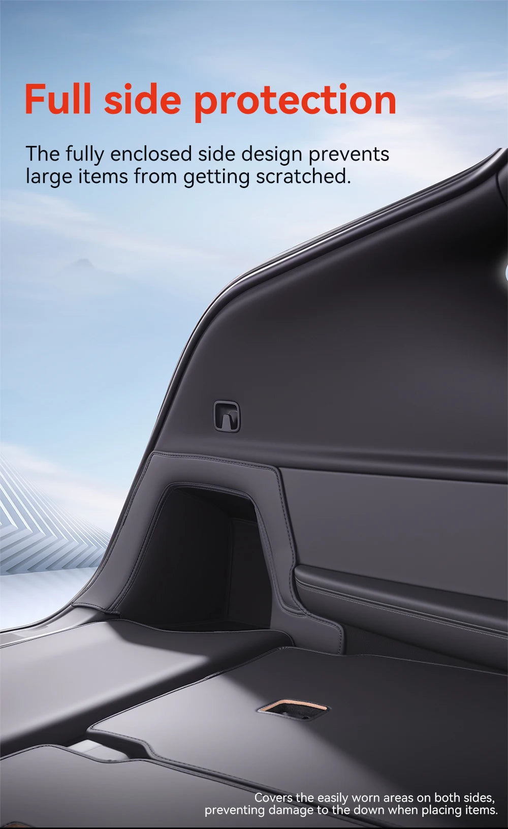 Full Coverage Nappa Leather Trunk Mat for Tesla Model YL Juniper 2026 6 Seat All Weather Cargo Liner