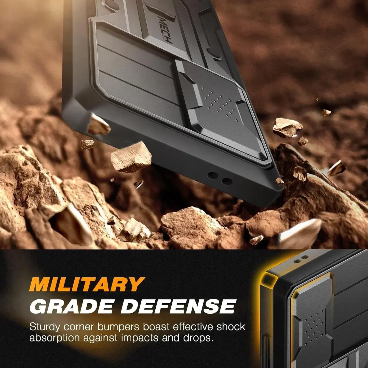 For Samsung Galaxy S24 Ultra Case Full-Body Shockproof Dual Layer Rugged Belt-Clip Case with Front Frame camera Screen Protector