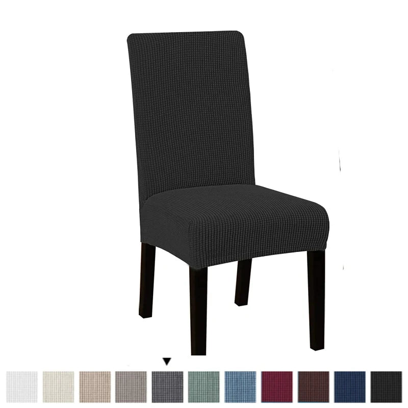 1PC Stretch Dining Chair Covers Polar Fleece Chairs Cover Seat Slipcovers Universal Dust Protector Cover for Hotel Party Banquet