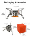 Camping Gas Stove 5800w 3 Head Gas Burner Tourist Strong Fire Furnace Climbing Hiking Equipment Picnic Kitchen Cookware