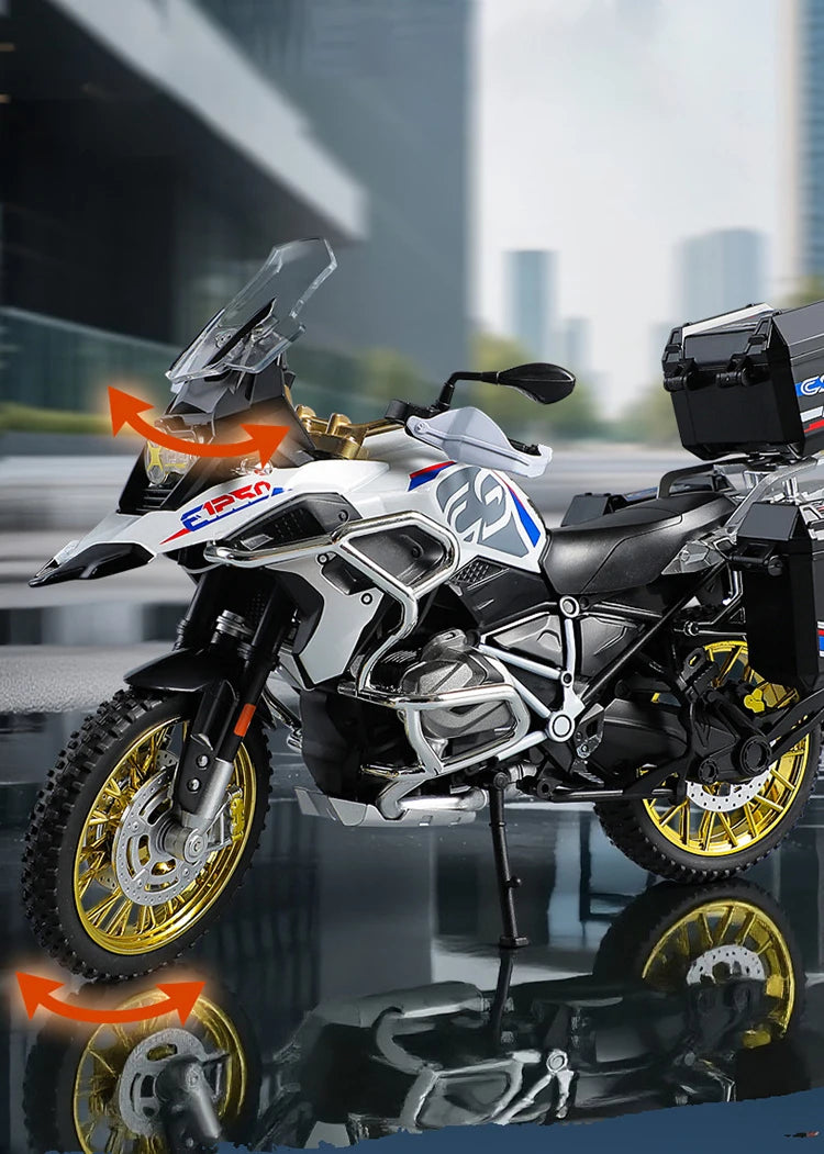 Diecast R1250 GS Adventure Motorcycle Model 1 to 10 Scale