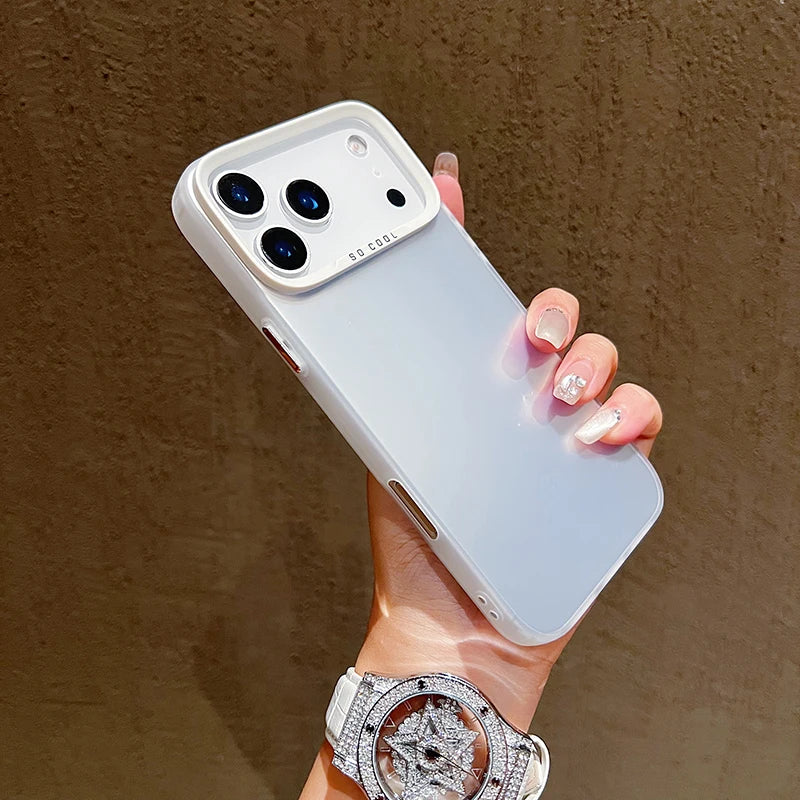 Luxury Plain Matte Colored Phone Case For iPhone 17 16 15 14  16E 17 Air SE2 Shockproof Cover
