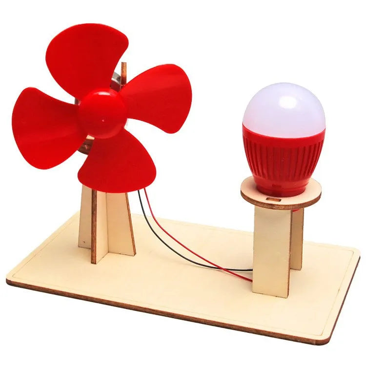 DIY Science Toys Wooden Puzzle Assembled Model Aviation Satellite Fan Solar Energy Science Discovery STEAM Education