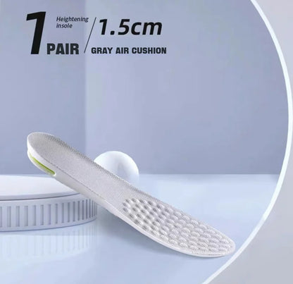 1Pair Height Increase Insole for Feet Sports Air Insoles Comfort Plantar Fasciitis Shoes Inserts Shock Absorbing Shoe Pads