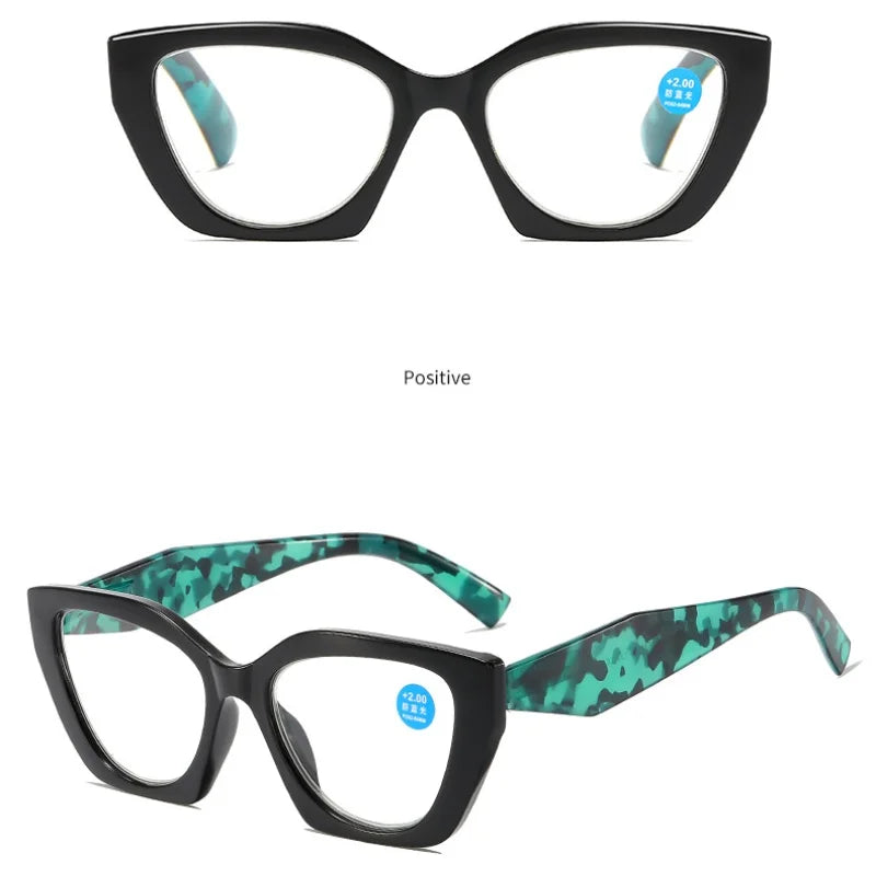 Retro Reading Glasses Butterfly Shaped Anti Blue Light Design Glasses Women Fashion Spring Eyeglasses Legs Reading Glass