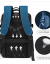 Travel Backpack Men Business Backpack School Expandable USB Bag Large Capacity 17.3 Laptop Waterproof Fashion Backpack